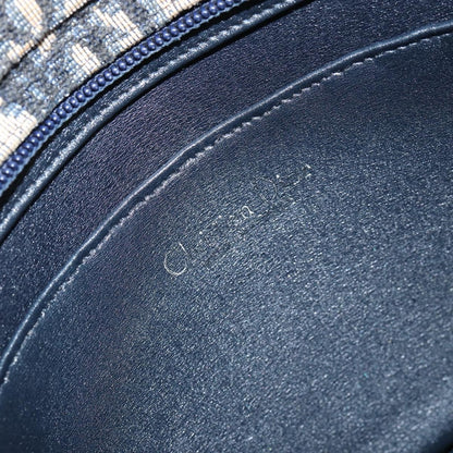 Christian Dior Vintage Trotter Shoulder Bag Canvas, NAVY, CANVAS, Shoulder bag