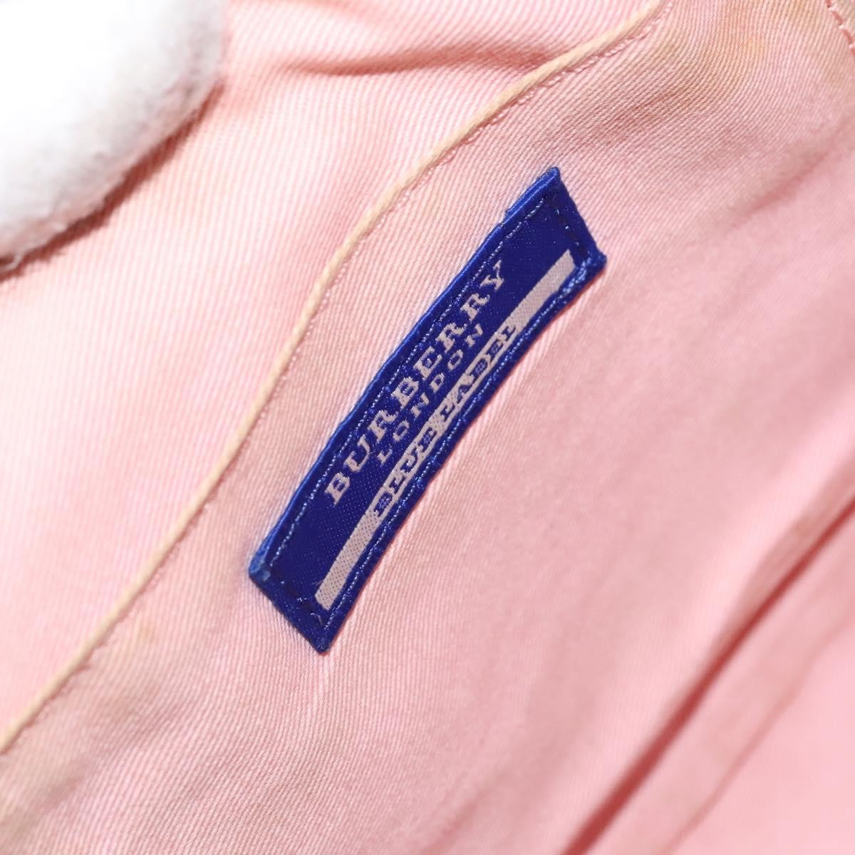 Burberry Nova Check Blue Label Canvas, PINK, CANVAS, Shoulder bag