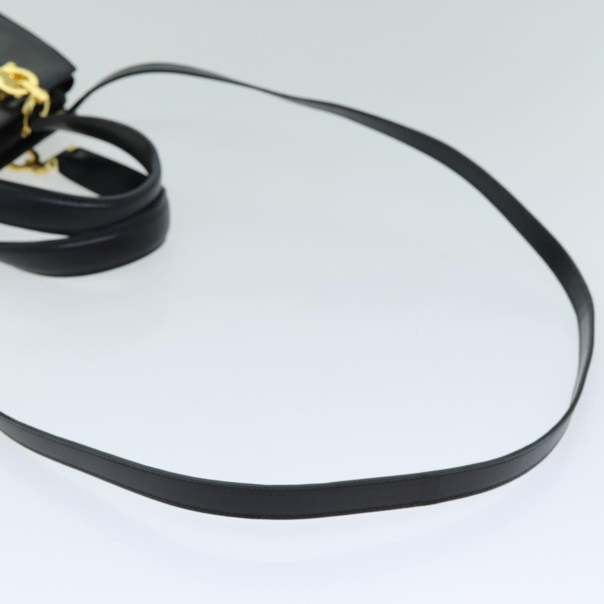 Salvatore Ferragamo Gancini handbag Leather, BLACK, LEATHER, Handbag