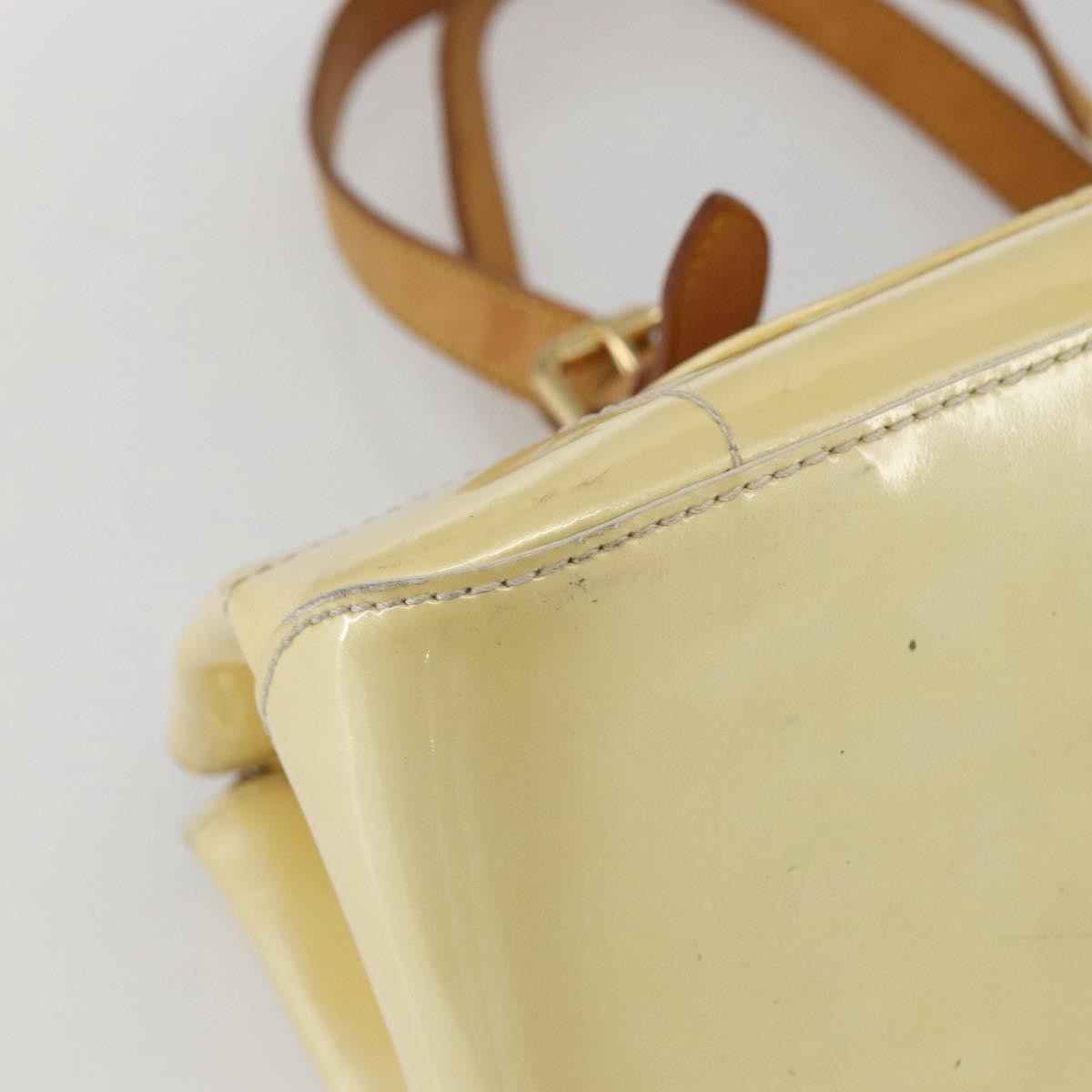 Louis Vuitton Rosewood Avenue Handbag Monogram Vernis, BEIGE, PATENT_LEATHER, Handbag