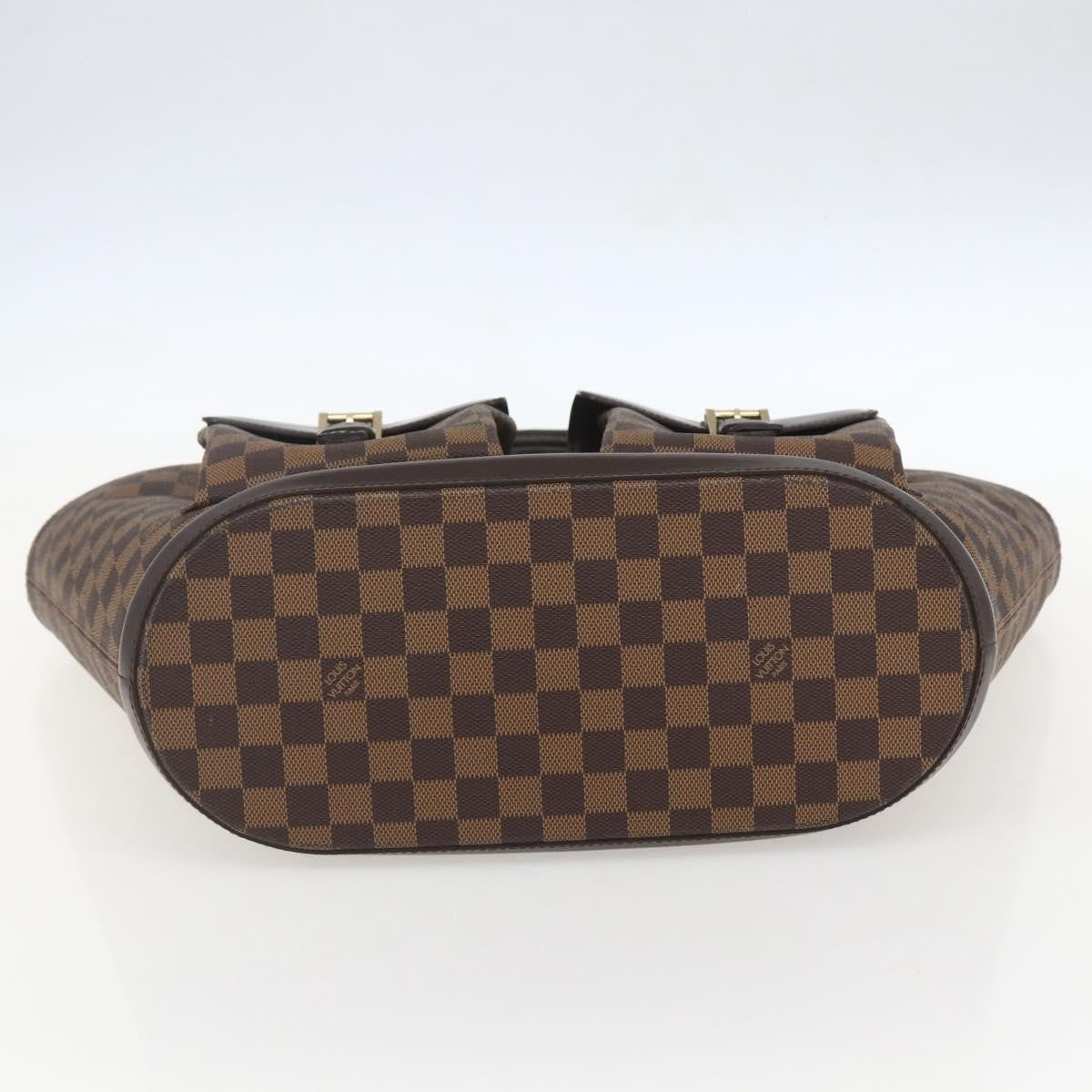 Louis Vuitton Manosque Handbag Damier, BROWN, CANVAS, Tote bag