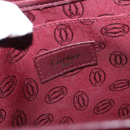 cartier Must de Cartier Shoulder Bag Leather, BURGUNDY, LEATHER, Shoulder bag