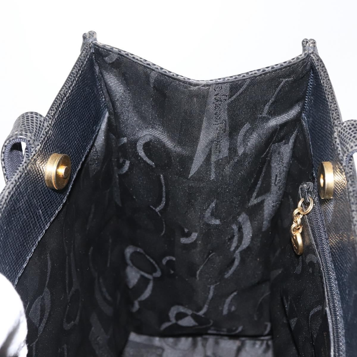 Salvatore Ferragamo Vala tote Leather, NAVY, LEATHER, Tote bag