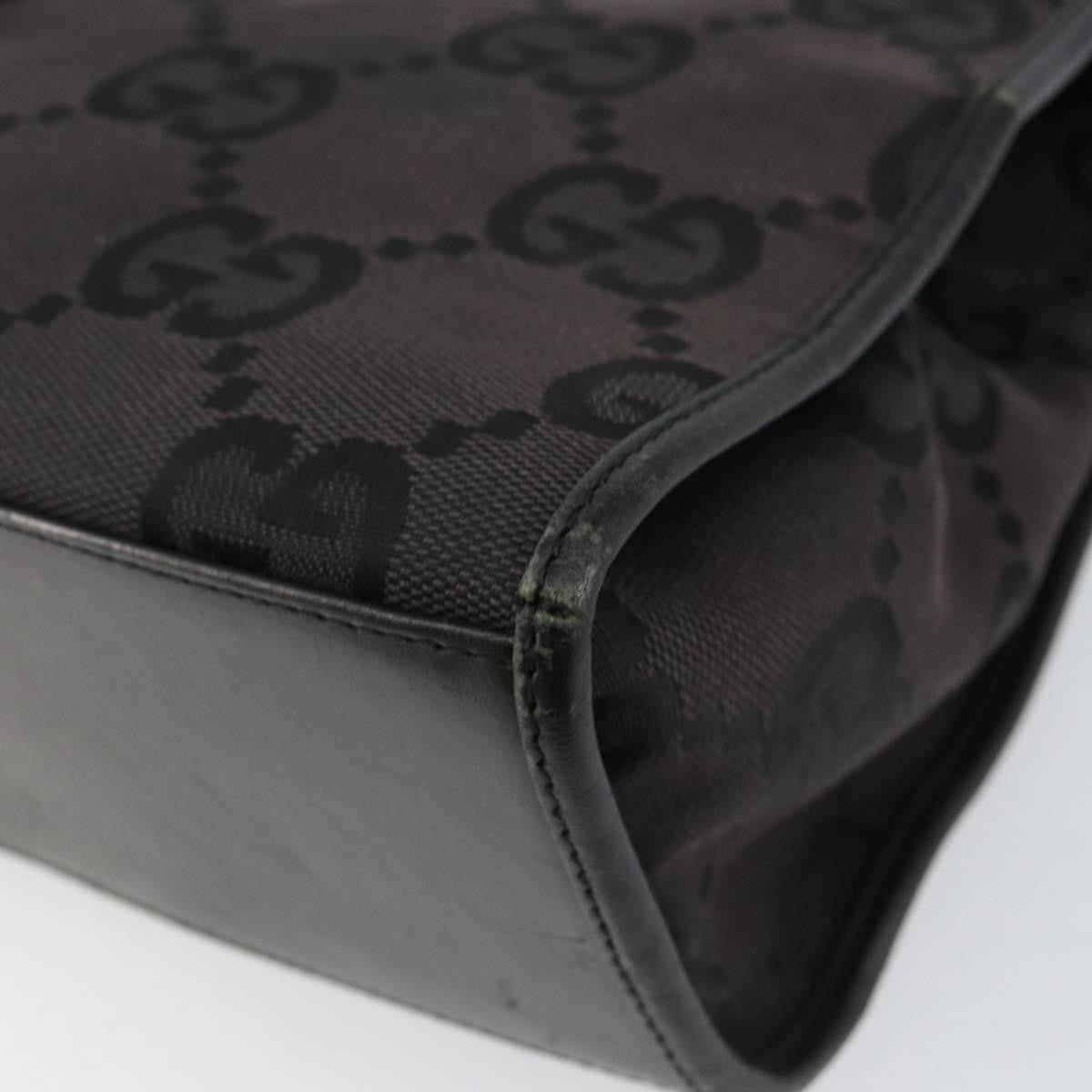 Gucci Vintage Jackie Handbag Canvas, BLACK, CANVAS, Handbag