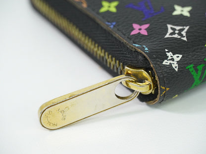 Louis Vuitton Zippy Wallet NM Monogram Multicolor Canvas, BLACK, CANVAS, Wallets