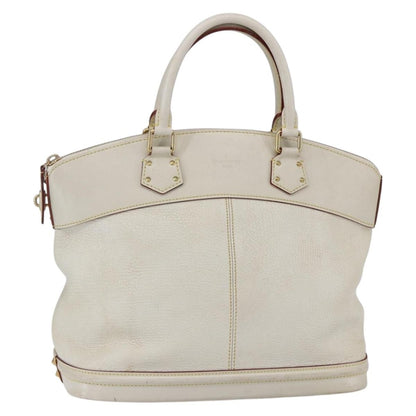 Louis Vuitton Suhali Lockit Handbag Leather, WHITE, LEATHER, Handbag