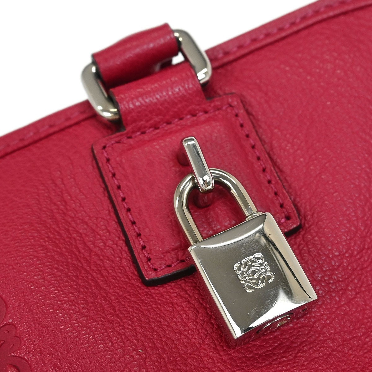 Loewe Amazona NM Bag Leather, PINK, LEATHER, Handbag