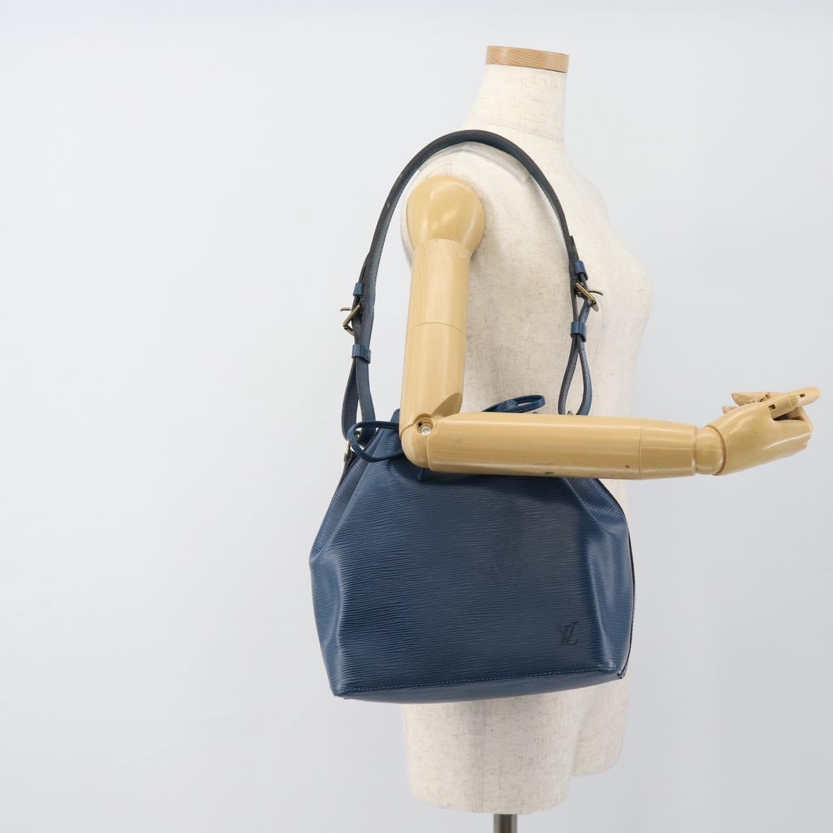 Louis Vuitton Noe Handbag Epi Leather, Blue, Leather, Shoulder Bag