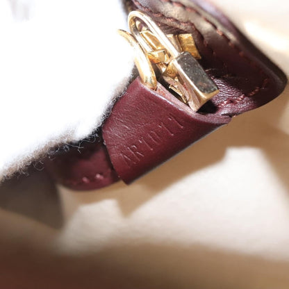 Louis Vuitton Alma Handbag Mini Lin, RED, CANVAS, Handbag