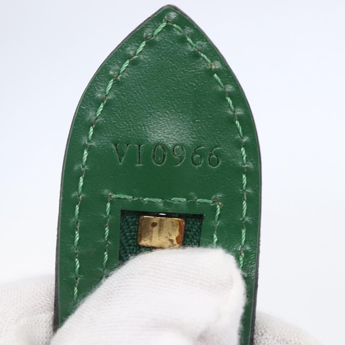 Louis Vuitton Saint Jacques Handbag Epi Leather, GREEN, LEATHER, Shoulder bag