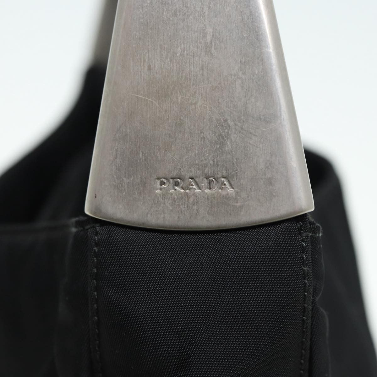 Prada Vintage Shoulder Bag Tessuto, BLACK, NYLON, Shoulder bag