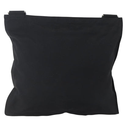 Prada Flat Messenger Bag Tessuto, BLACK, NYLON, Shoulder bag