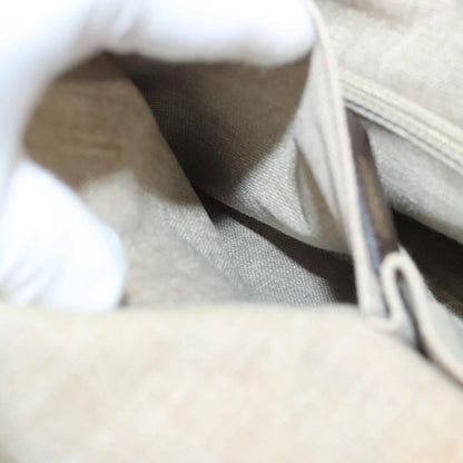 Fendi Pequin 2Bag Canvas and Leather, BROWN, CANVAS, Shoulder bag