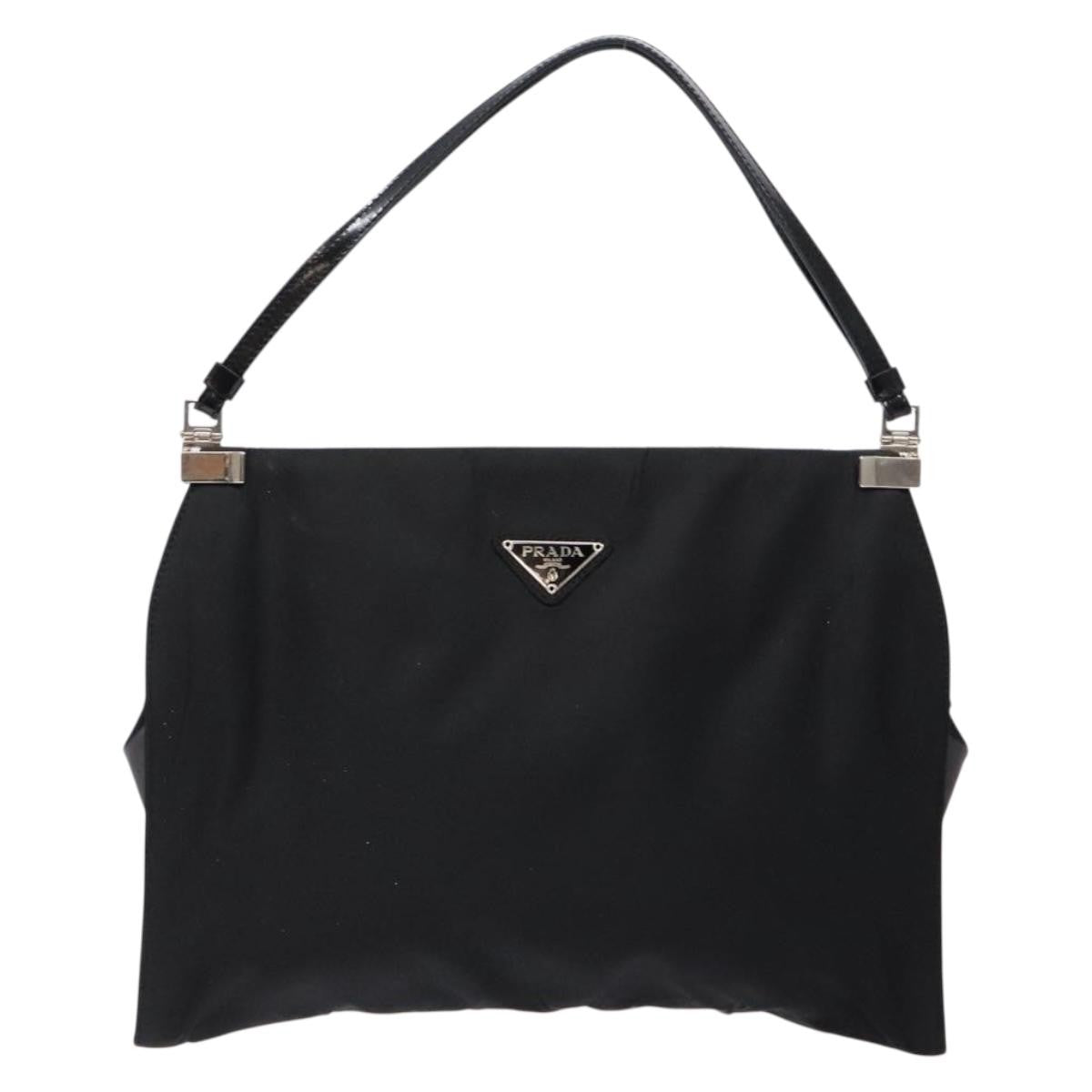 Prada Vintage Shoulder Bag Tessuto, BLACK, NYLON, Shoulder bag