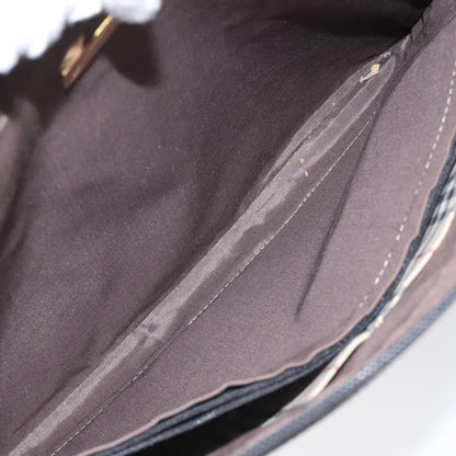 Burberry Vintage Handbag Leather, BLACK, LEATHER, Handbag