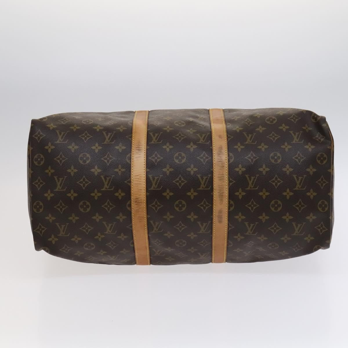 Louis Vuitton Keepall Bag Monogram Canvas, BROWN, CANVAS, Travel bag