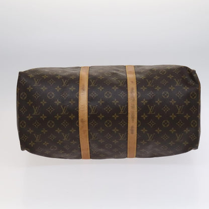 Louis Vuitton Keepall Bag Monogram Canvas, BROWN, CANVAS, Travel bag