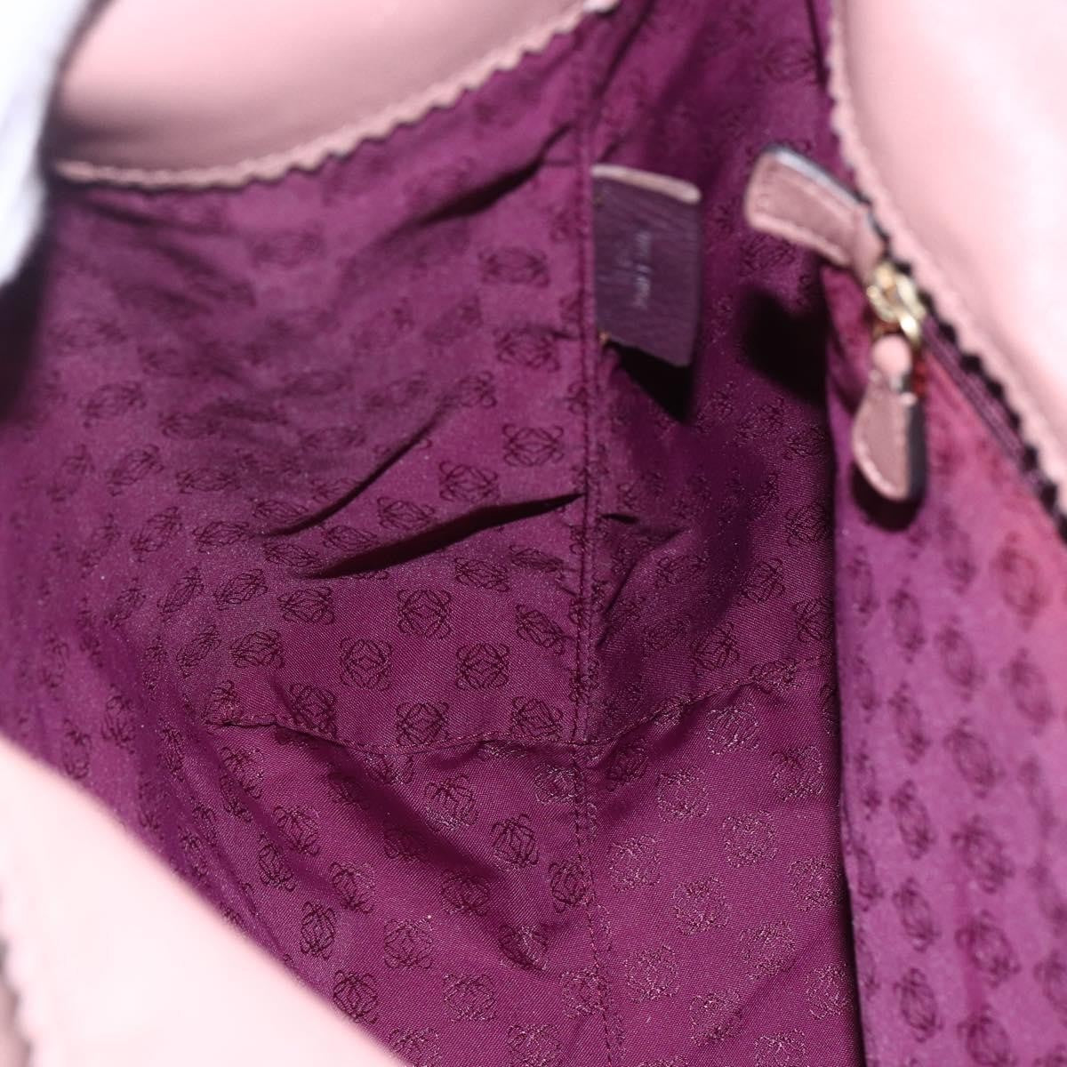 Loewe Vintage Anagram Tote Leather, PINK, LEATHER, Tote bag