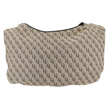 Bottega Veneta Vintage Shoulder Bag Canvas, BEIGE, CANVAS, Shoulder bag