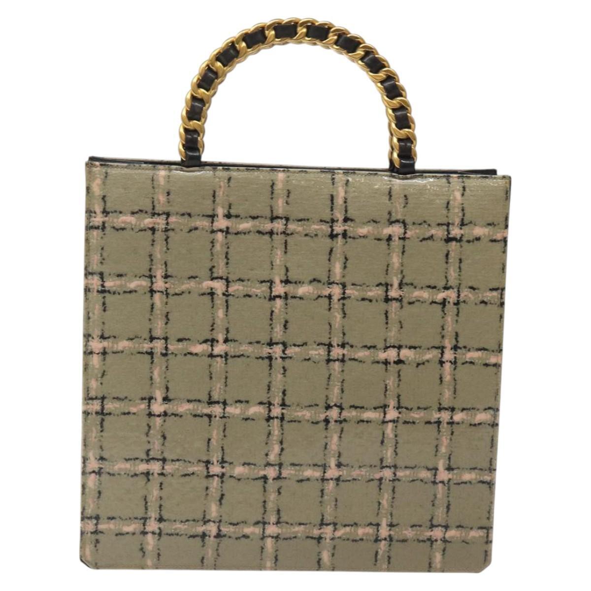 Chanel Chocolate bar tote Leather, BEIGE, LEATHER, Tote bag