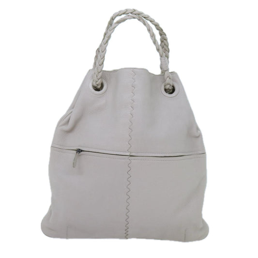 Bottega Veneta Julie Tote Leather, WHITE, LEATHER, Tote bag