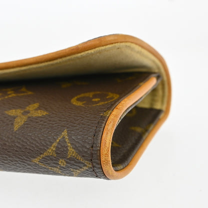 Louis Vuitton Twin Handbag Monogram Canvas, Brown, Canvas, Clutch