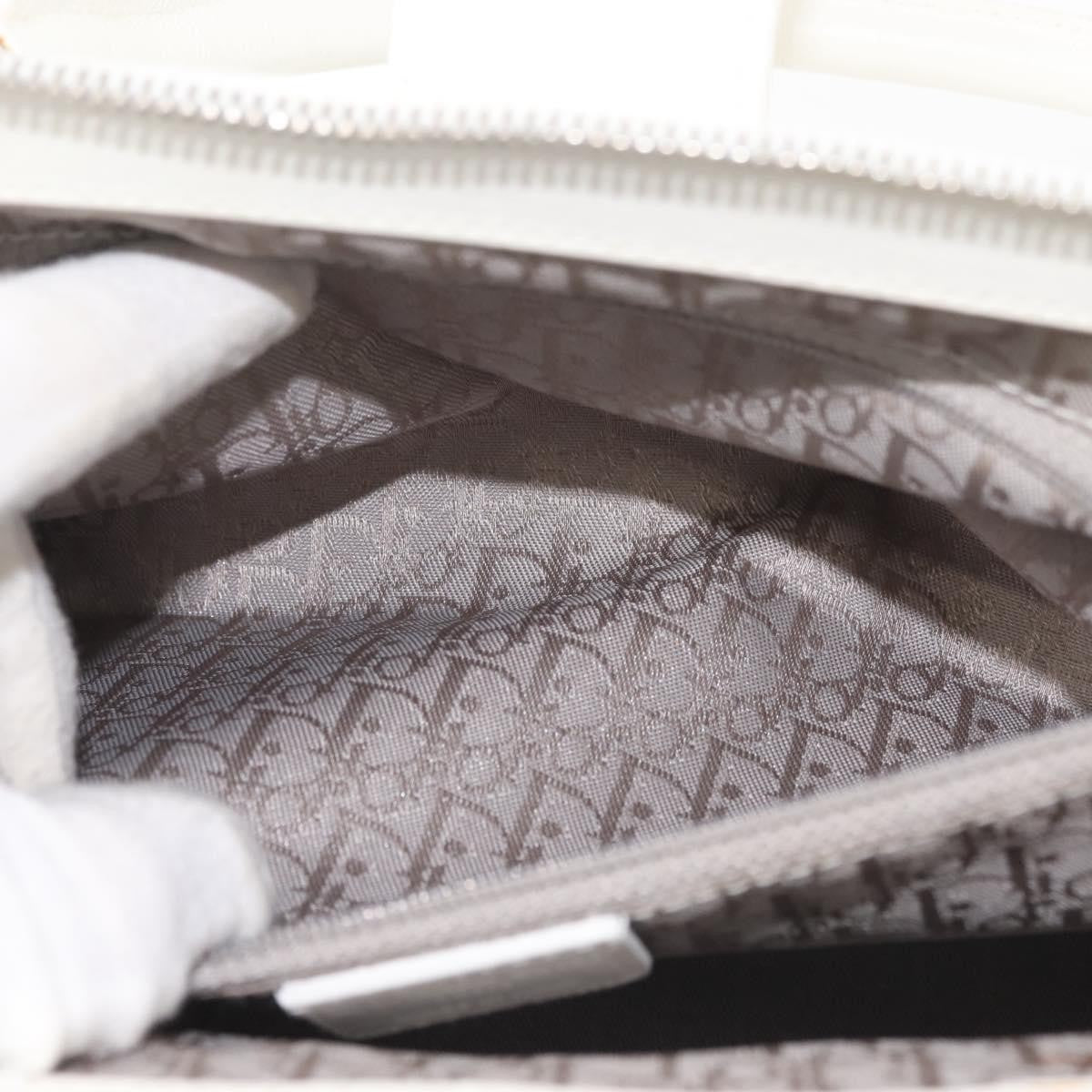 Christian Dior Vintage Handbag Leather, WHITE, LEATHER, Handbag