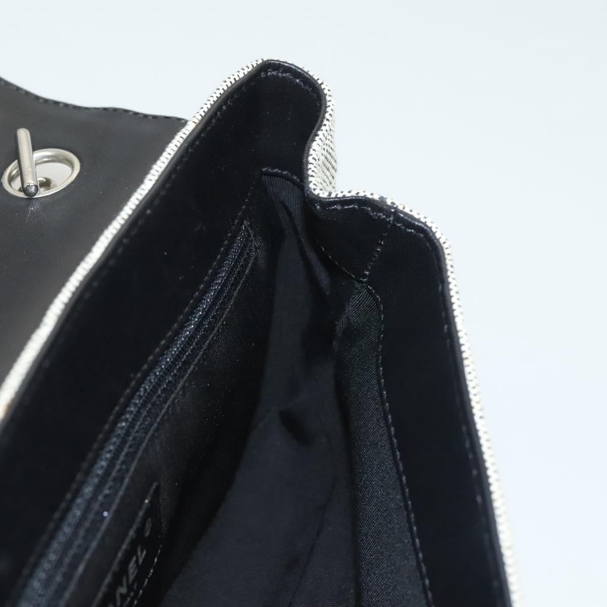 Chanel Camellia No.5 Flap Bag Canvas, GRAY, CANVAS, Handbag