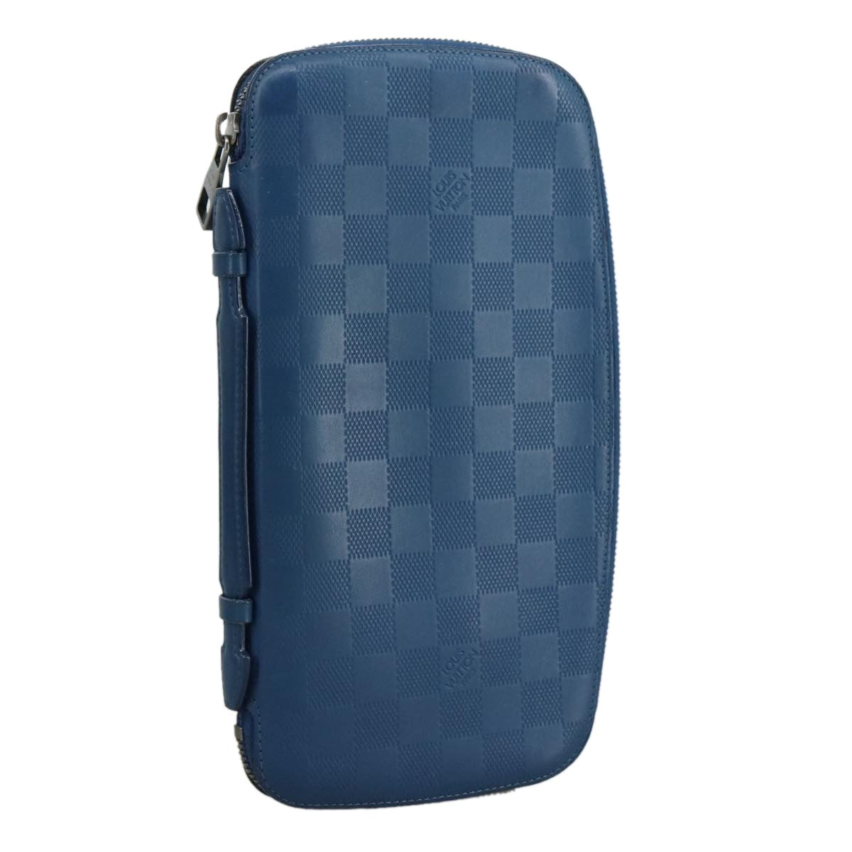 Louis Vuitton Atoll Organizer Wallet Damier Infini Leather, BLUE, LEATHER, Wallets