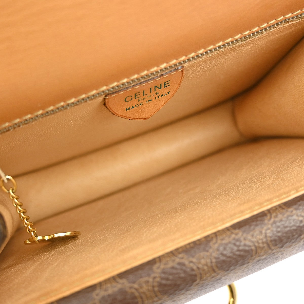 Celine Triomphe vintage handbag Macadam canvas, BROWN, CANVAS, Handbag