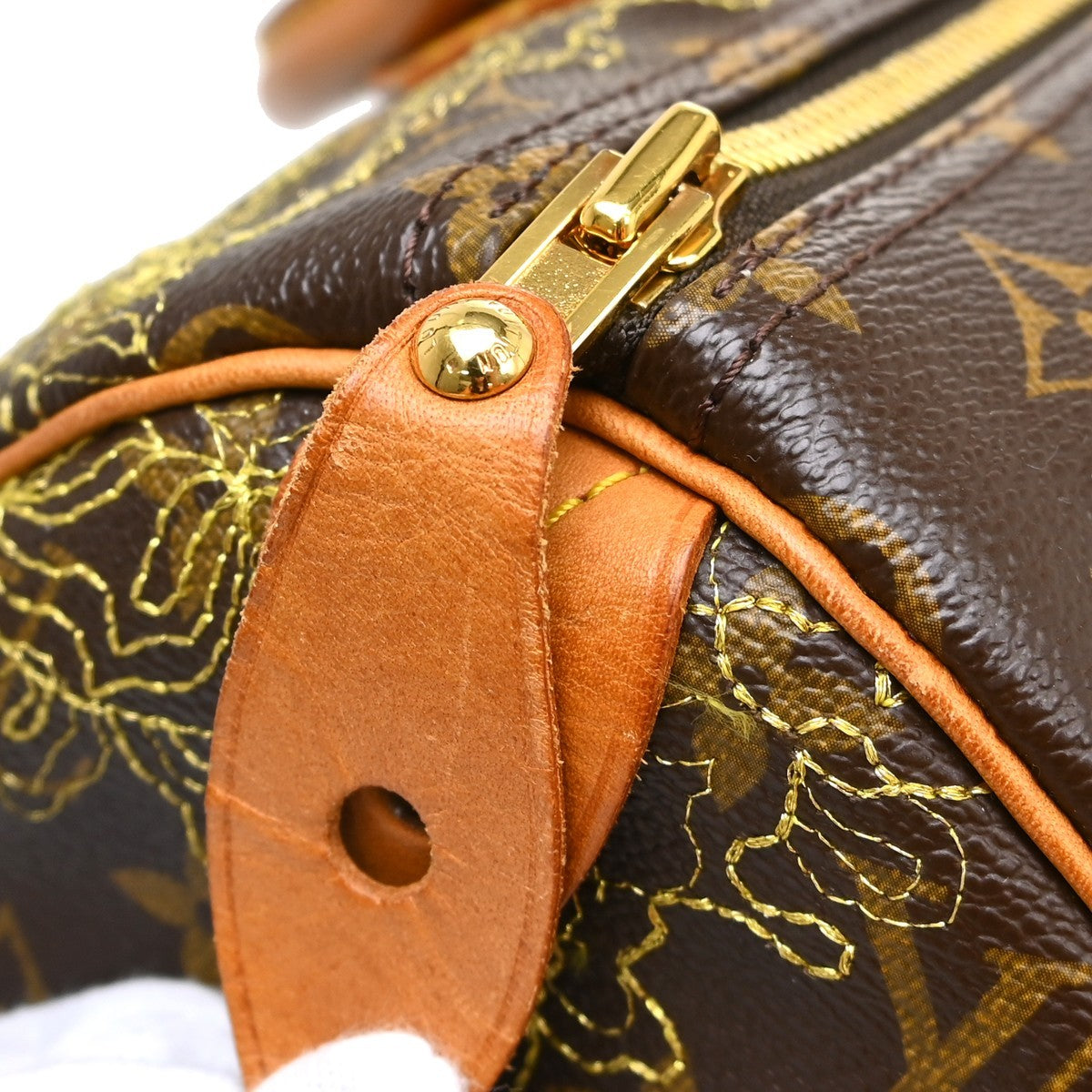 Louis Vuitton Speedy Handbag Limited Edition Monogram Dentelle, Brown, Canvas, Handbag