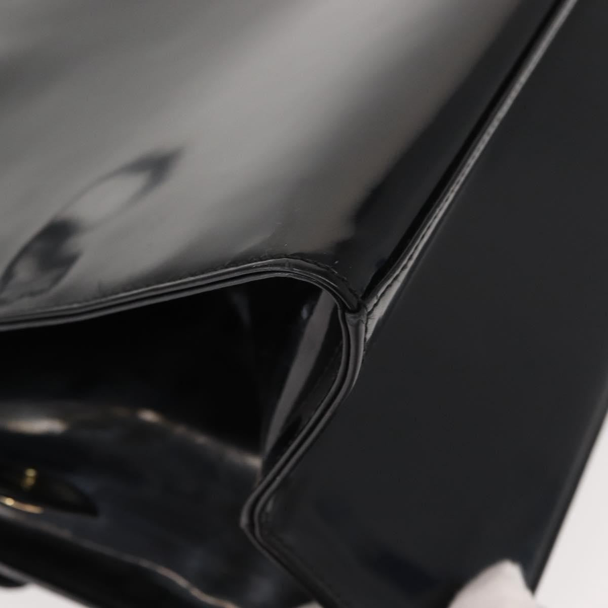 Salvatore Ferragamo Gancini Tote Patent leather, BLACK, PATENT_LEATHER, Tote bag