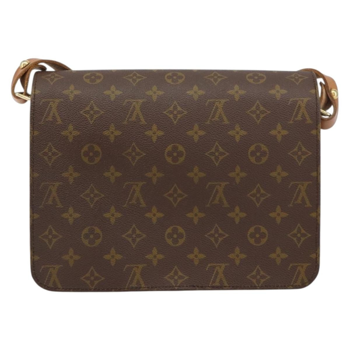 Louis Vuitton Cartouchiere Handbag Monogram Canvas, BROWN, CANVAS, Shoulder bag