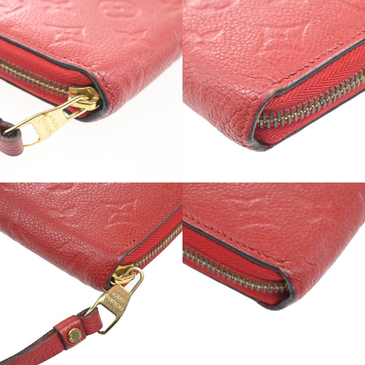 Louis Vuitton Portefeuille zippy Monogramme Empreinte Monogramme Empreinte, RED, LEATHER, Wallets