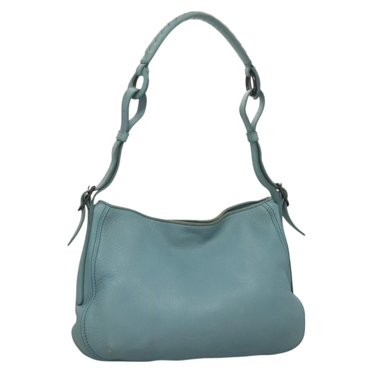 Bottega Veneta Shoulder Bag Leather, BLUE, LEATHER, Shoulder bag