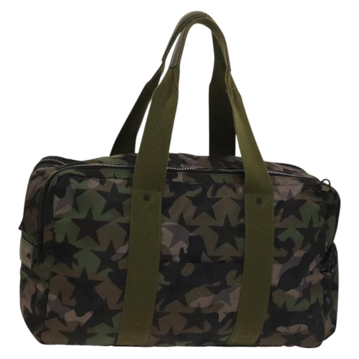 Valentino Garavani Camouflage Boston bag Nylon, MULTICOLOUR, NYLON, Travel bag