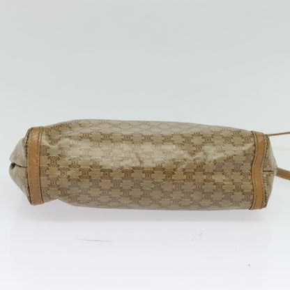 Celine Macadam Shoulder Bag PVC Leather, BEIGE, PVC, Shoulder bag