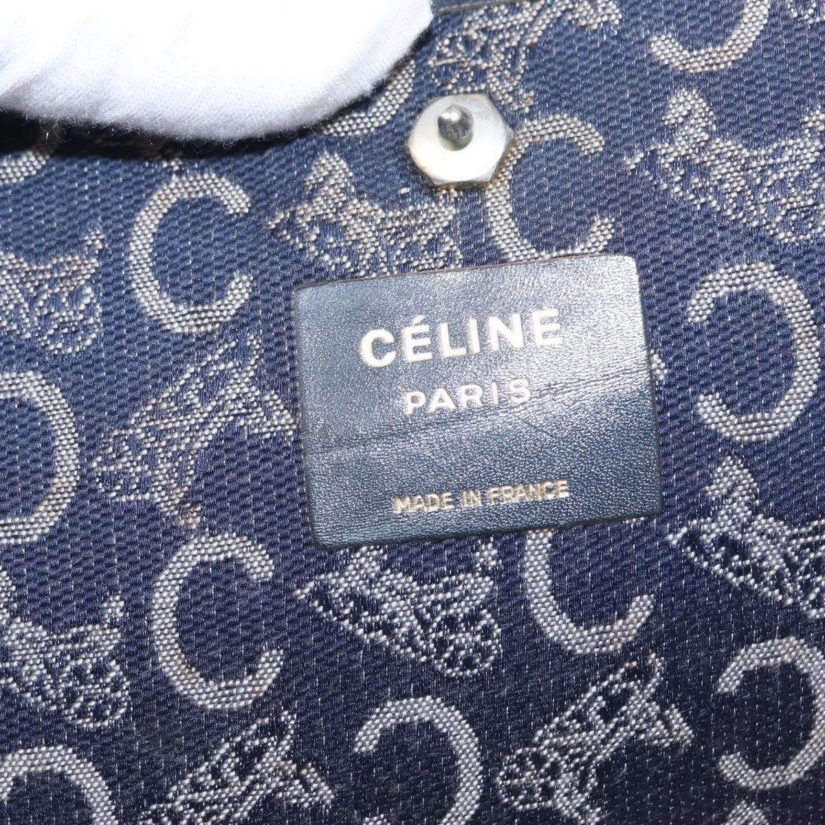 Celine C Sulky Shoulder bag Canvas, NAVY, CANVAS, Shoulder bag