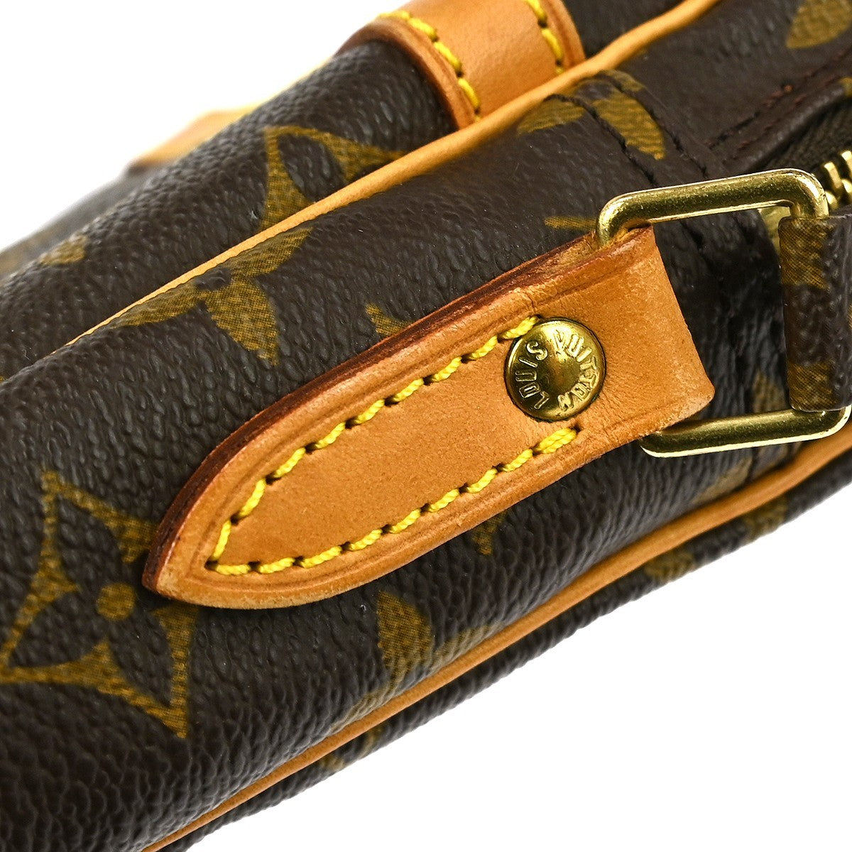 Louis Vuitton Danube Handbag Monogram Canvas, BROWN, CANVAS, Shoulder bag