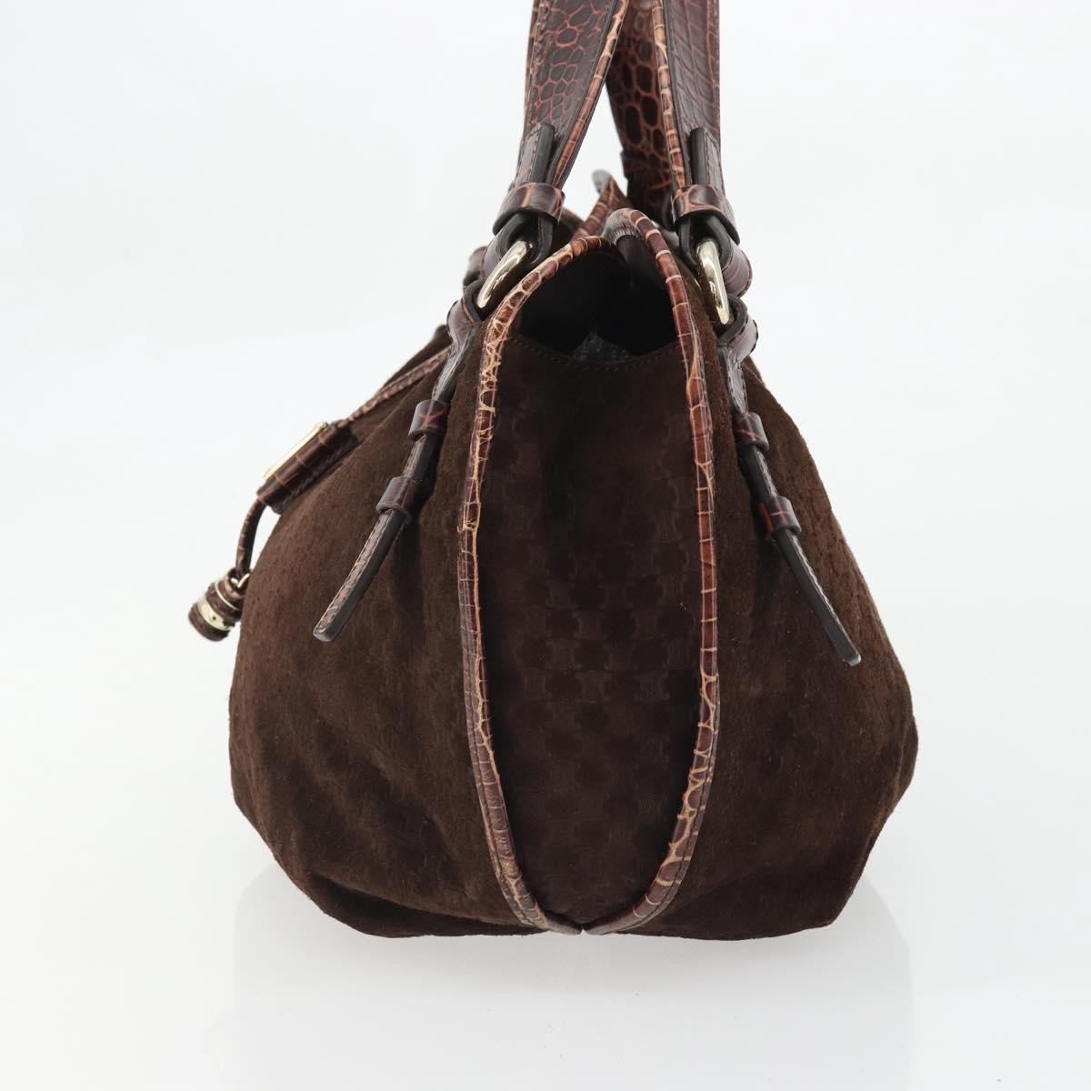 Celine Bittersweet Canvas, Brown, Canvas, Handbag