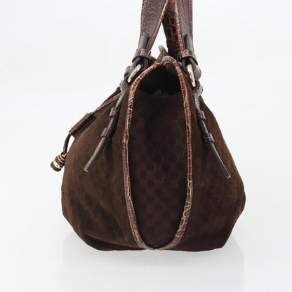 Celine Bittersweet Canvas, Brown, Canvas, Handbag
