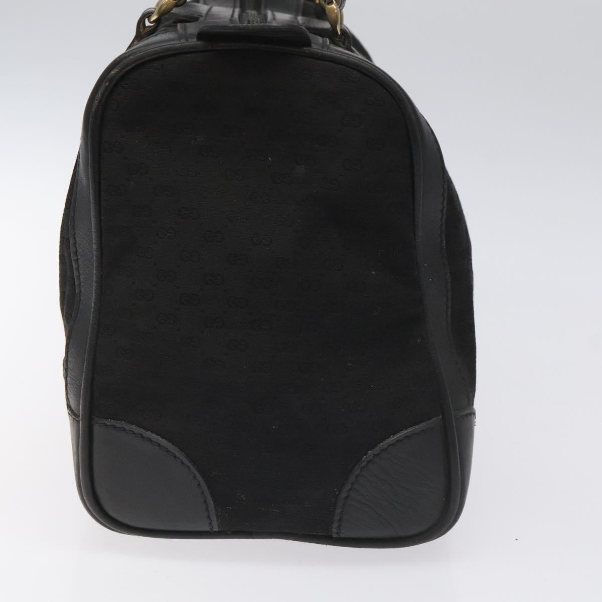 Gucci Vintage Web Boston Bag GG Canvas, BLACK, CANVAS, Handbag