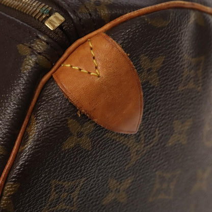 Louis Vuitton Keepall Bag Monogram Canvas, BROWN, CANVAS, Travel bag