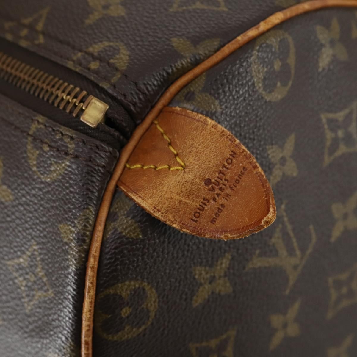 Louis Vuitton Keepall Bag Monogram Canvas, BROWN, CANVAS, Travel bag