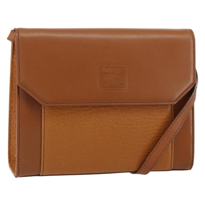 Burberry Vintage Shoulder Bag Leather, BROWN, LEATHER, Shoulder bag