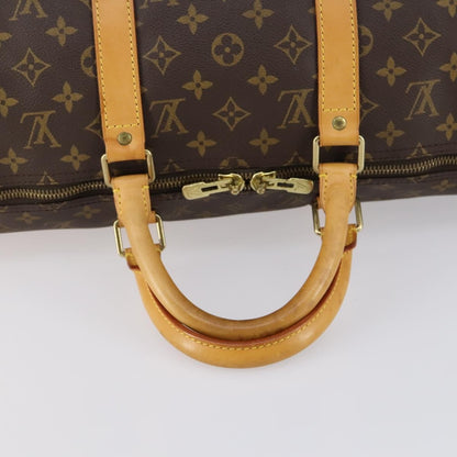 Louis Vuitton Keepall Bag Monogram Canvas, BROWN, CANVAS, Travel bag