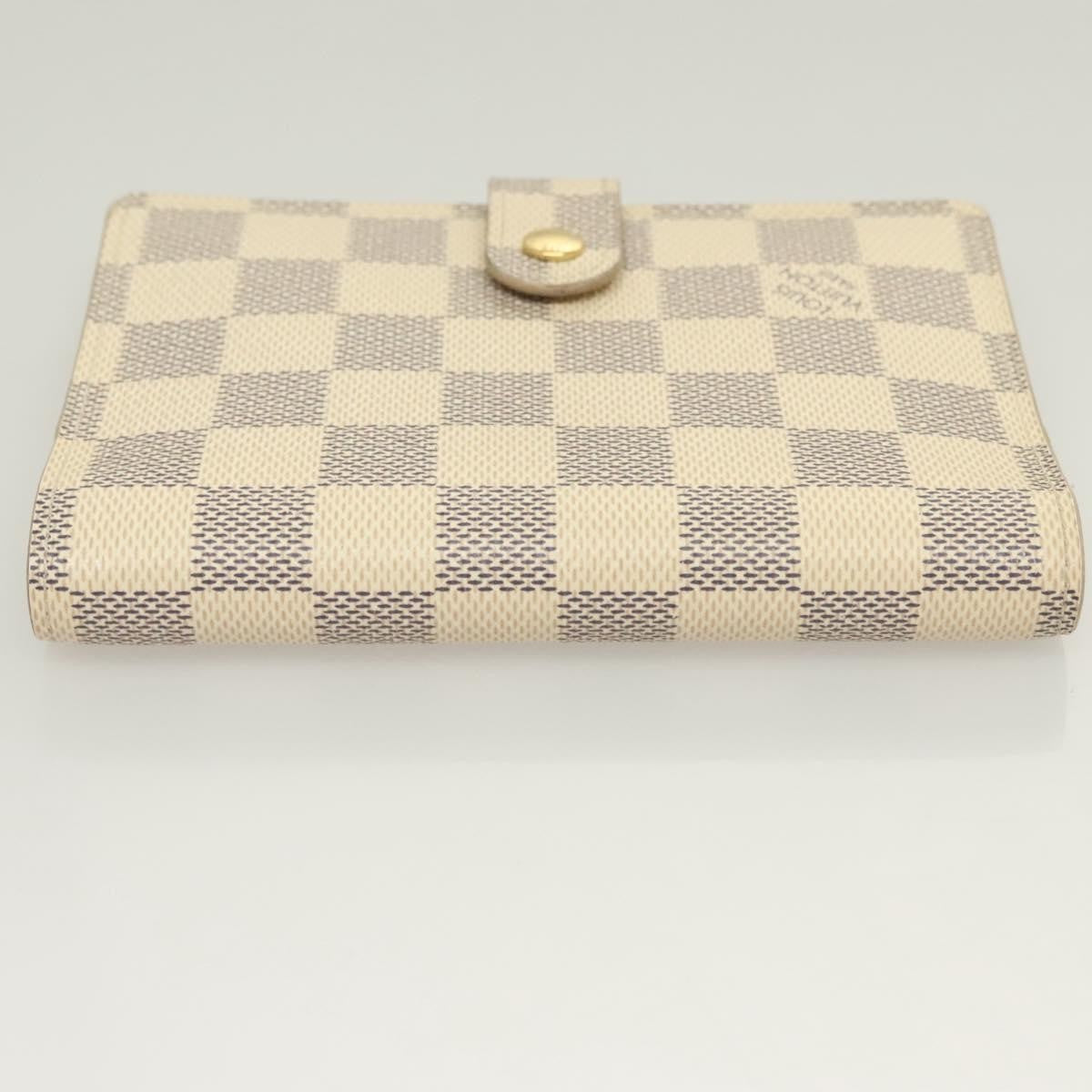 Louis Vuitton Agenda Cover Damier Azur, WHITE, CANVAS, Tech accessory