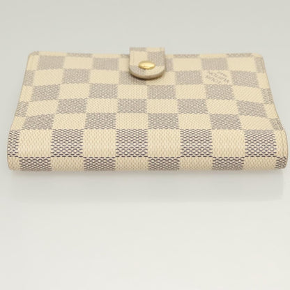 Louis Vuitton Agenda Cover Damier Azur, WHITE, CANVAS, Tech accessory