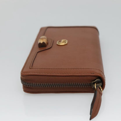 Gucci Diana Zip Around Wallet Leather, BROWN, LEATHER, Wallets