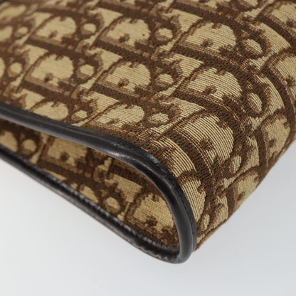 Christian Dior Vintage Trotter Shoulder Bag Canvas, BROWN, CANVAS, Shoulder bag